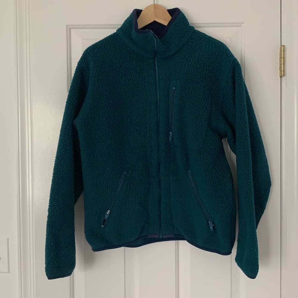 VTG LL BEAN High Pile Fleece Zip Up Jacket made in USA medium small large men